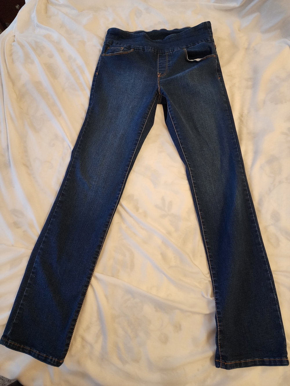 Gloria Vanderbilt Amanda Pull On Women’s Dark Blue Stretch Jeans